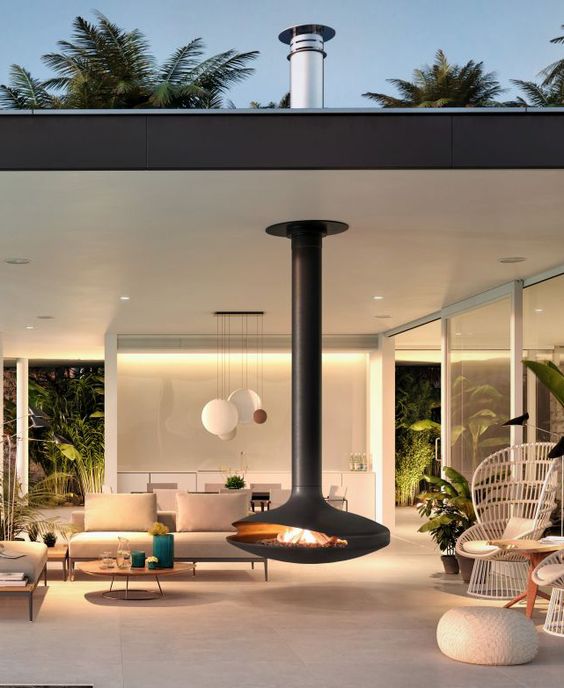Chimeneas montadas en el techo personalizadas