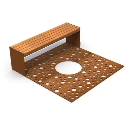 Rejillas de acero personalizadas para árboles