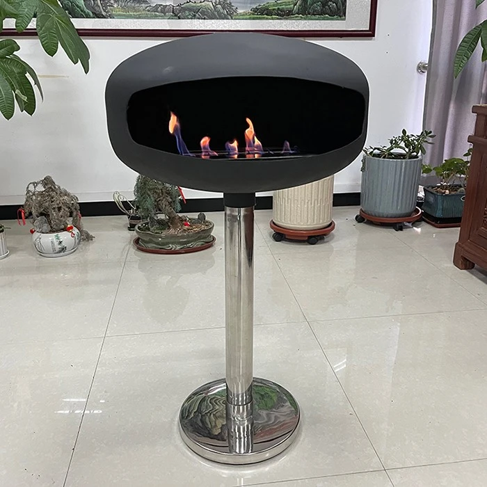Floor Standing Bracket Bio Ethanol Fireplace