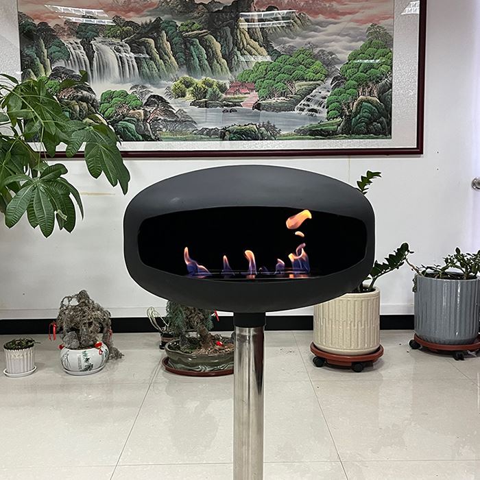 Chimenea de bioetanol con soporte de suelo