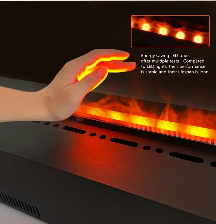 Horno de chimenea de niebla 3d con soporte independiente