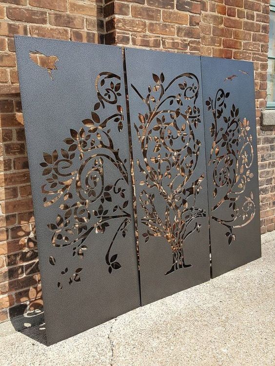 Garden Privacy Art Metal Screens Panels