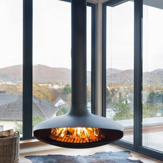 Chimenea colgante de bioetanol
