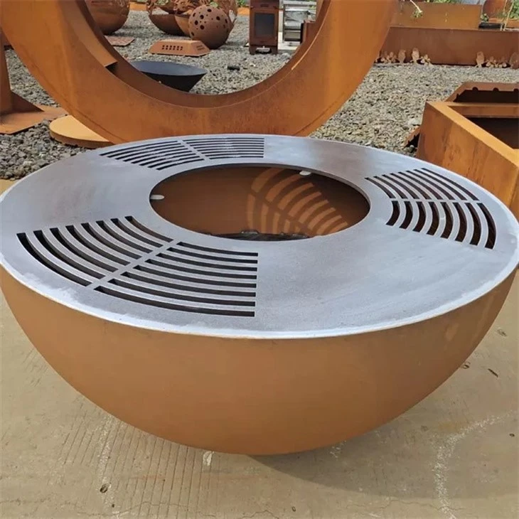 Oxidised Brasero Corten Steel BBQ