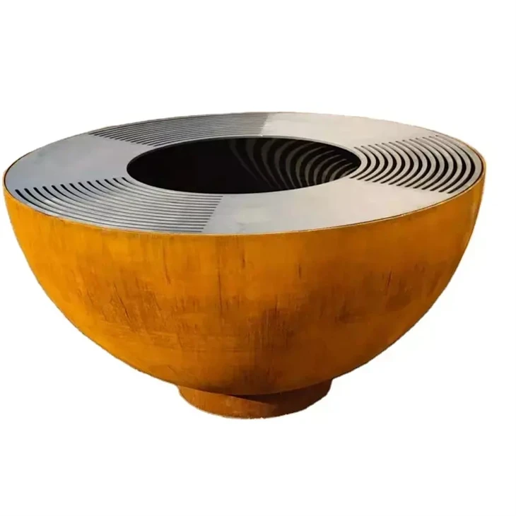 Oxidised Brasero Corten Steel BBQ