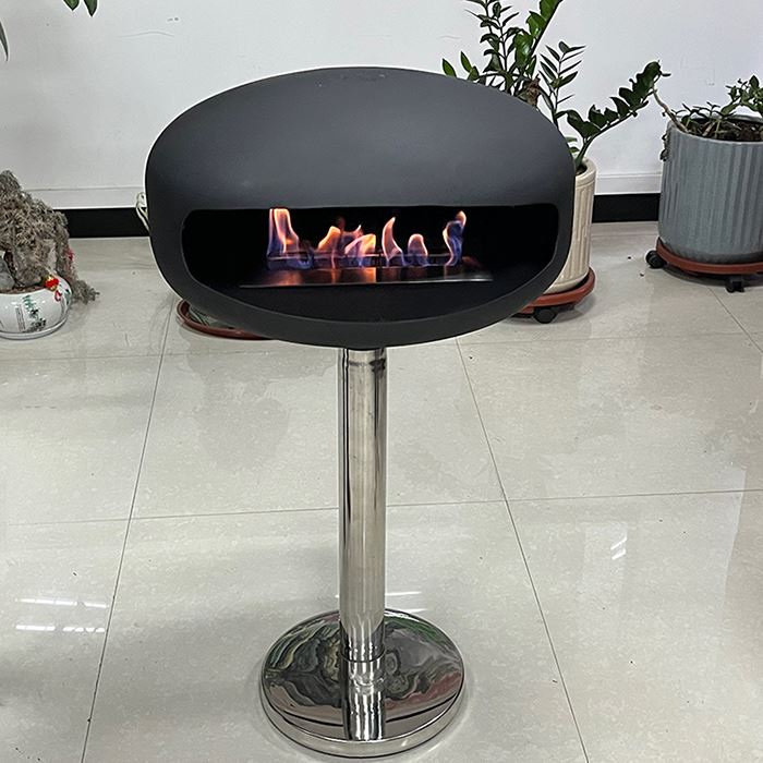 Chimenea de tamaño pequeño de bioetanol fabricada en acero