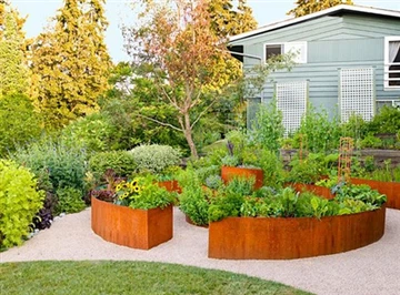 Borde de jardín Corten: la solución perfecta para el diseño paisajístico moderno