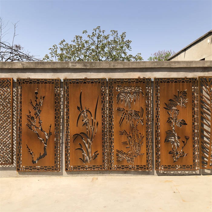 Outdoor Standing Decoration Steel Screen Panel