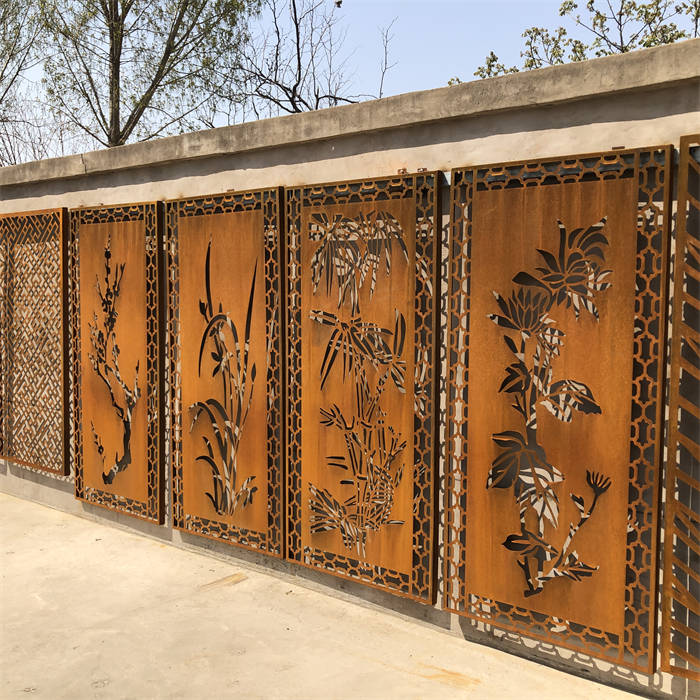Panel de pantalla de acero de decoración permanente al aire libre