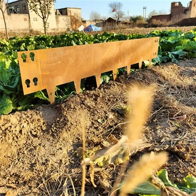 Borde de borde de acero corten
